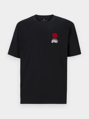 T-shirt z nadrukiem Edwin czarny