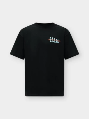 T-shirt z nadrukiem Edwin czarny