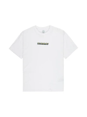 T-shirt z nadrukiem Element biały