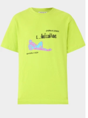 T-shirt z nadrukiem Element zielony neon
