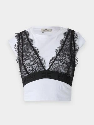 T-shirt z nadrukiem Elisabetta Franchi