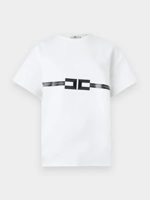 T-shirt z nadrukiem Elisabetta Franchi