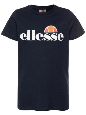 T-shirt z nadrukiem Ellesse granatowy