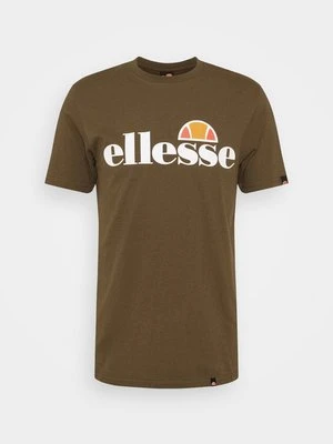T-shirt z nadrukiem Ellesse khaki