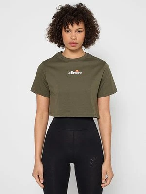 T-shirt z nadrukiem Ellesse khaki