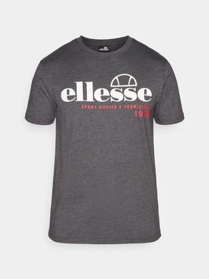 T-shirt z nadrukiem Ellesse ciemnoszary