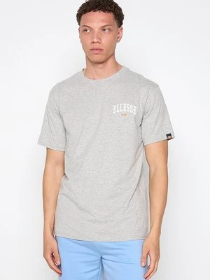 T-shirt z nadrukiem Ellesse szary