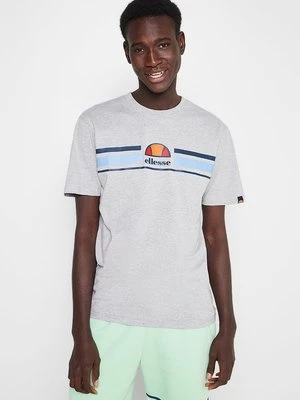 T-shirt z nadrukiem Ellesse szary
