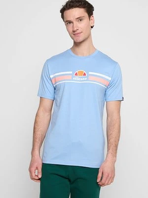 T-shirt z nadrukiem Ellesse jasnoniebieski
