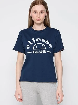 T-shirt z nadrukiem Ellesse granatowy