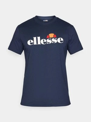 T-shirt z nadrukiem Ellesse granatowy