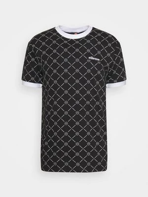 T-shirt z nadrukiem Ellesse czarny