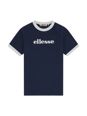 T-shirt z nadrukiem Ellesse granatowy