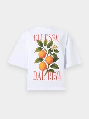 T-shirt z nadrukiem Ellesse biały