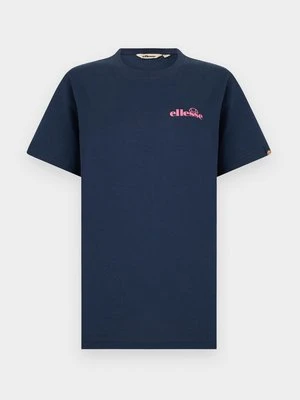 T-shirt z nadrukiem Ellesse granatowy