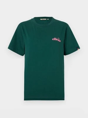 T-shirt z nadrukiem Ellesse ciemnozielony