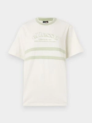 T-shirt z nadrukiem Ellesse mleczny
