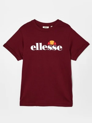 T-shirt z nadrukiem Ellesse bordowy
