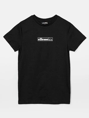 T-shirt z nadrukiem Ellesse czarny