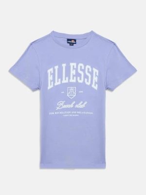 T-shirt z nadrukiem Ellesse fioletowy