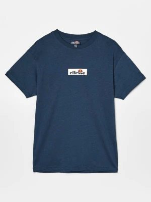T-shirt z nadrukiem Ellesse granatowy