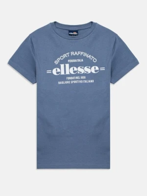 T-shirt z nadrukiem Ellesse granatowy