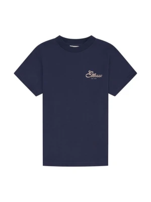 T-shirt z nadrukiem Ellesse granatowy