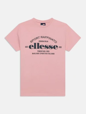 T-shirt z nadrukiem Ellesse jasnoróżowy