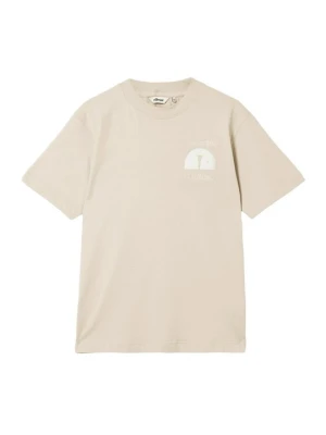 T-shirt z nadrukiem Ellesse kamień