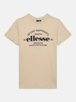 T-shirt z nadrukiem Ellesse mleczny