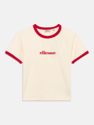 T-shirt z nadrukiem Ellesse mleczny