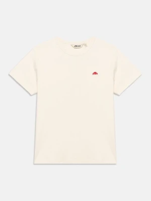 T-shirt z nadrukiem Ellesse mleczny