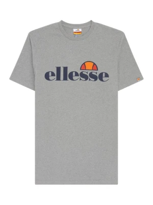 T-shirt z nadrukiem Ellesse szary