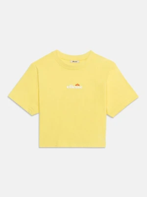 T-shirt z nadrukiem Ellesse żółty