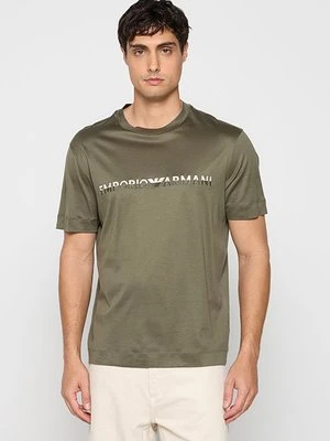 T-shirt z nadrukiem Emporio Armani
