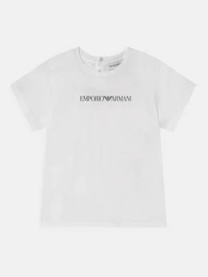 T-shirt z nadrukiem Emporio Armani biały