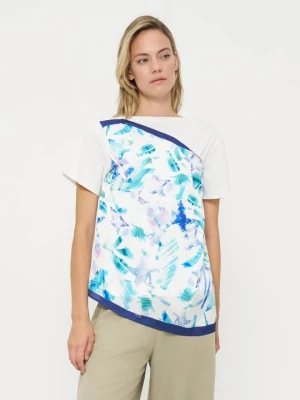 T-shirt z nadrukiem Emporio Armani biały