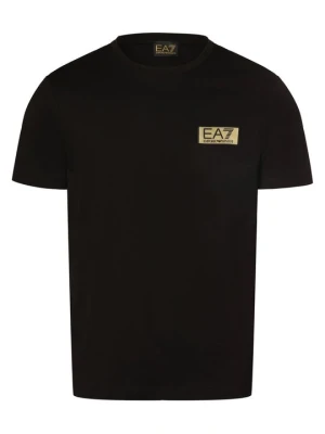 T-shirt z nadrukiem Emporio Armani czarny