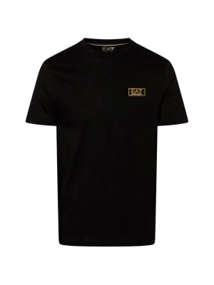T-shirt z nadrukiem Emporio Armani czarny