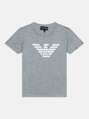 T-shirt z nadrukiem Emporio Armani jasnozielony