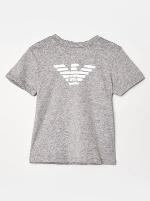 T-shirt z nadrukiem Emporio Armani jasnozielony