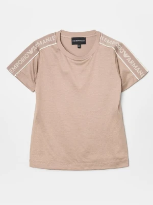 T-shirt z nadrukiem Emporio Armani kamień