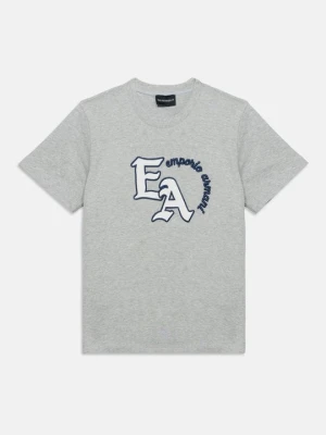 T-shirt z nadrukiem Emporio Armani szary