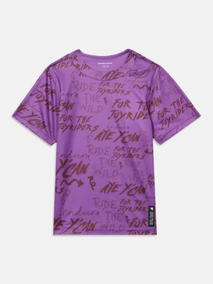 T-shirt z nadrukiem ENDURA fioletowy