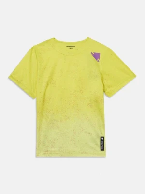 T-shirt z nadrukiem ENDURA żółty neon