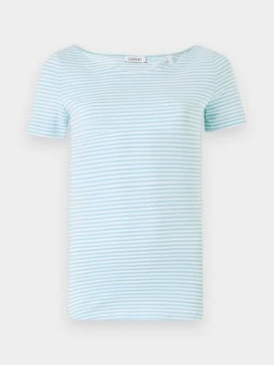T-shirt z nadrukiem Esprit jasnoniebieski