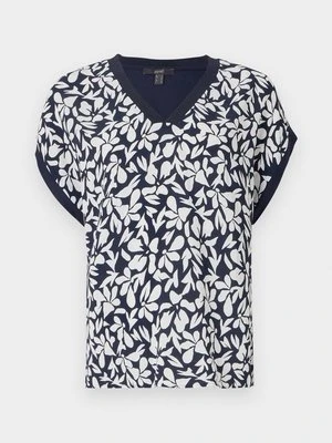 T-shirt z nadrukiem Esprit granatowy