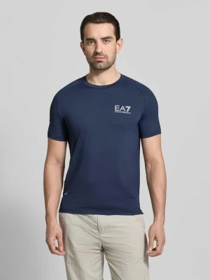 T-shirt z nadrukiem etykiety EA7 Emporio Armani