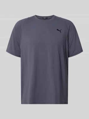 T-shirt z nadrukiem etykiety Puma Grafitowy