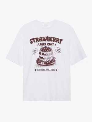 T-shirt z nadrukiem Even&Odd